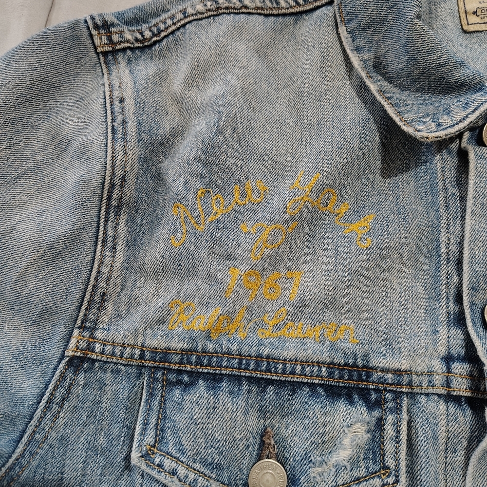 Polo by Ralph Lauren blue denim jacket. Tigre - Picture 5 of 7